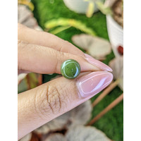 3.04 Ct. Green Cabochon Jade from Burma (Myanmar) Life Style