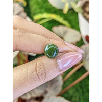 3.52 Ct. Green Cabochon Jade from Burma (Myanmar) Life Style
