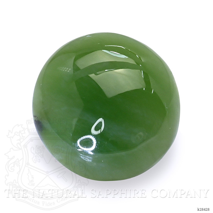 2.98 Ct. Green Cabochon Jade from Burma (Myanmar)