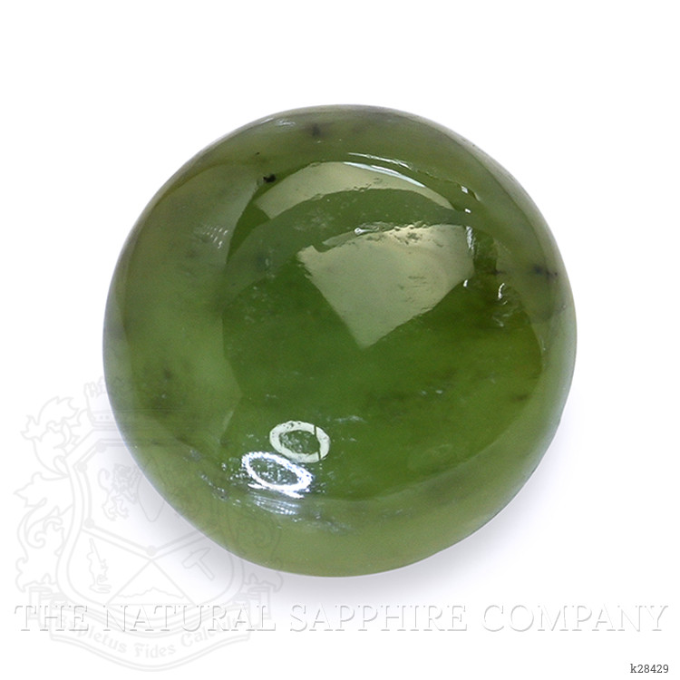 2.89 Ct. Green Cabochon Jade from Burma (Myanmar)