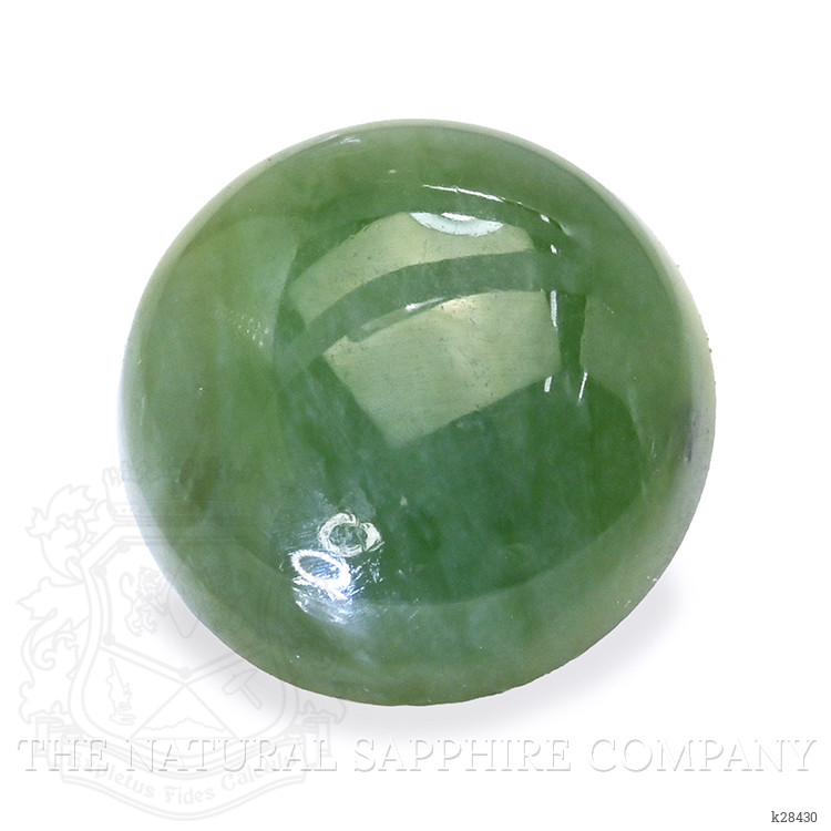 3.19 Ct. Green Cabochon Jade from Burma (Myanmar)