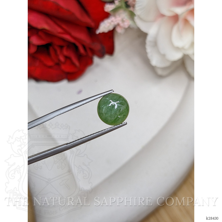 3.19 Ct. Green Cabochon Jade from Burma (Myanmar)