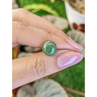 3.19 Ct. Green Cabochon Jade from Burma (Myanmar) Life Style