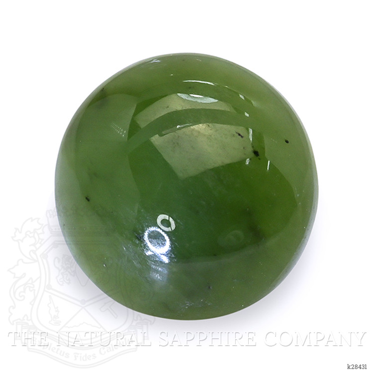 3.53 Ct. Green Cabochon Jade from Burma (Myanmar)