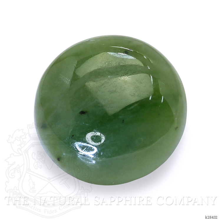 2.89 Ct. Green Cabochon Jade from Burma (Myanmar)