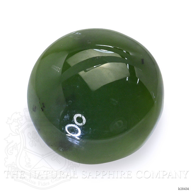 3.38 Ct. Green Cabochon Jade from Burma (Myanmar)