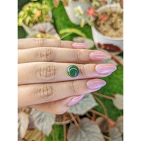 3.38 Ct. Green Cabochon Jade from Burma (Myanmar) Life Style