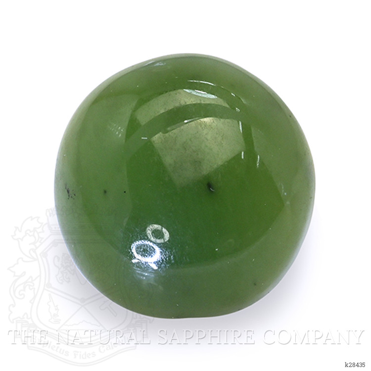 3.59 Ct. Green Cabochon Jade from Burma (Myanmar)