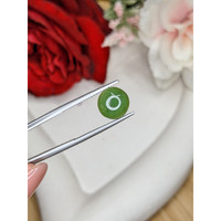 3.59 Ct. Green Cabochon Jade from Burma (Myanmar) Life Style