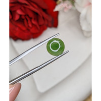 2.86 Ct. Green Cabochon Jade from Burma (Myanmar) Life Style