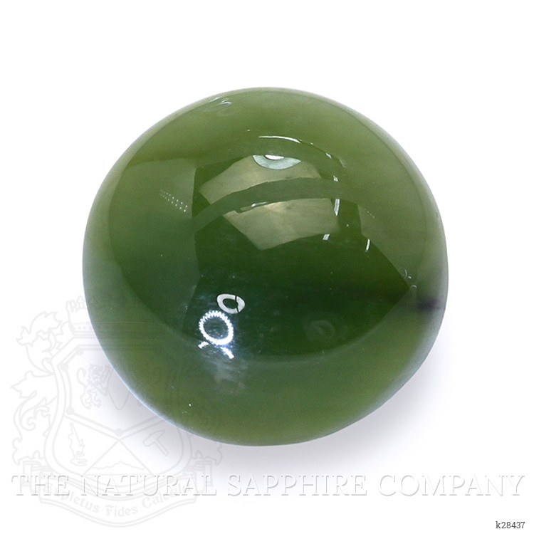 3.39 Ct. Green Cabochon Jade from Burma (Myanmar)
