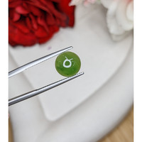 3.53 Ct. Green Cabochon Jade from Burma (Myanmar) Life Style