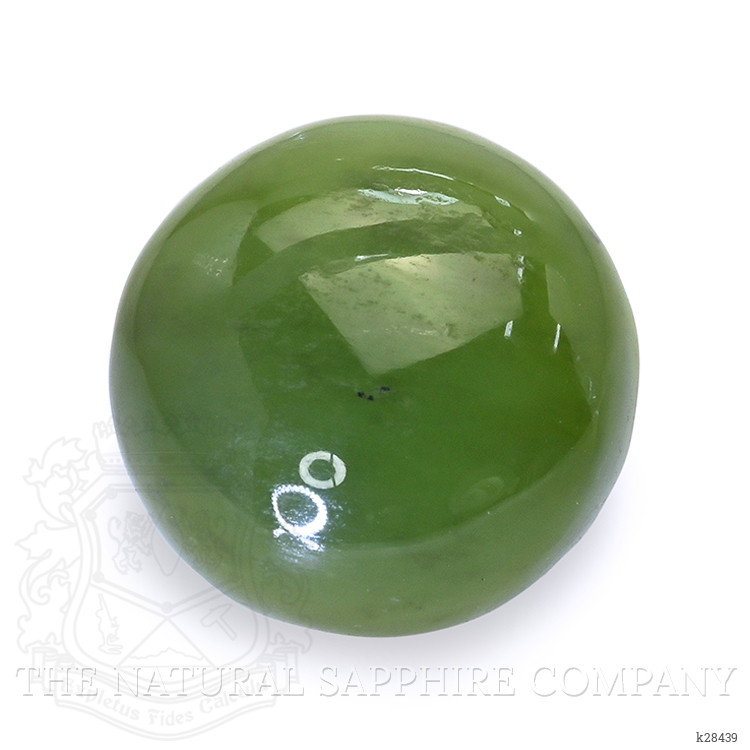 3.63 Ct. Green Cabochon Jade from Burma (Myanmar)