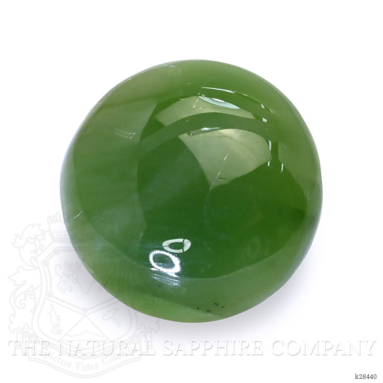 2.89 Ct. Green Cabochon Jade from Burma (Myanmar)