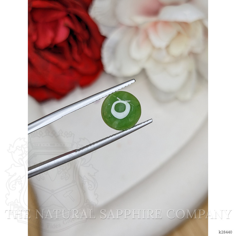 2.89 Ct. Green Cabochon Jade from Burma (Myanmar)