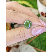 2.92 Ct. Green Cabochon Jade from Burma (Myanmar) Life Style