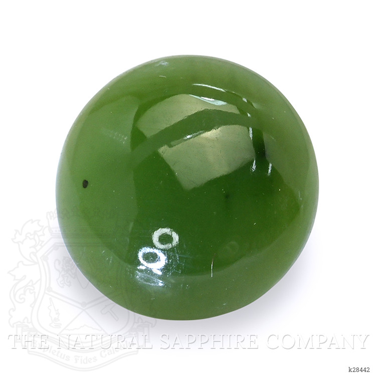 3.12 Ct. Green Cabochon Jade from Burma (Myanmar)