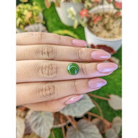 3.12 Ct. Green Cabochon Jade from Burma (Myanmar) Life Style