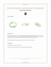 12.77 Ct. Green Jade from Burma (Myanmar) Appraisal