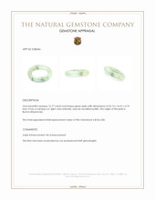 12.77 Ct. Green Jade from Burma (Myanmar) Appraisal