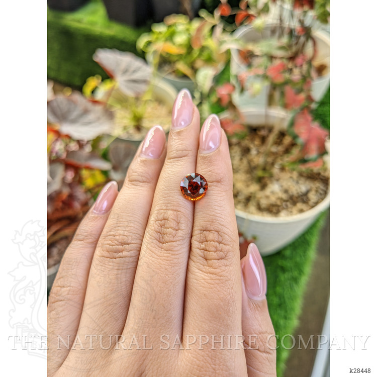5.02 Ct. Reddish Orange Spessartite Garnet from Ceylon (Sri Lanka)