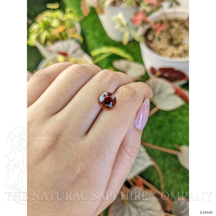 5.02 Ct. Reddish Orange Spessartite Garnet from Ceylon (Sri Lanka)