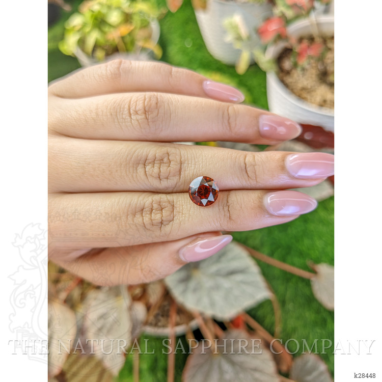 5.02 Ct. Reddish Orange Spessartite Garnet from Ceylon (Sri Lanka)