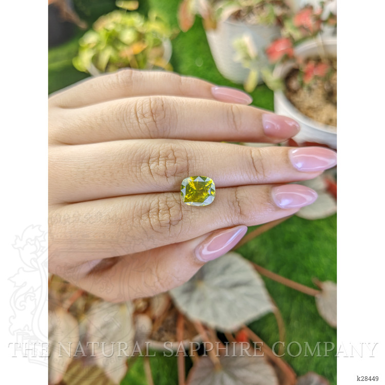 5.22 Ct. Yellowish Green Zircon from Ceylon (Sri Lanka)