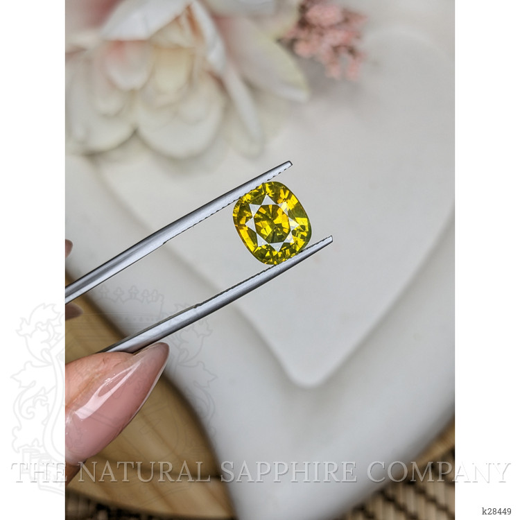 5.22 Ct. Yellowish Green Zircon from Ceylon (Sri Lanka)