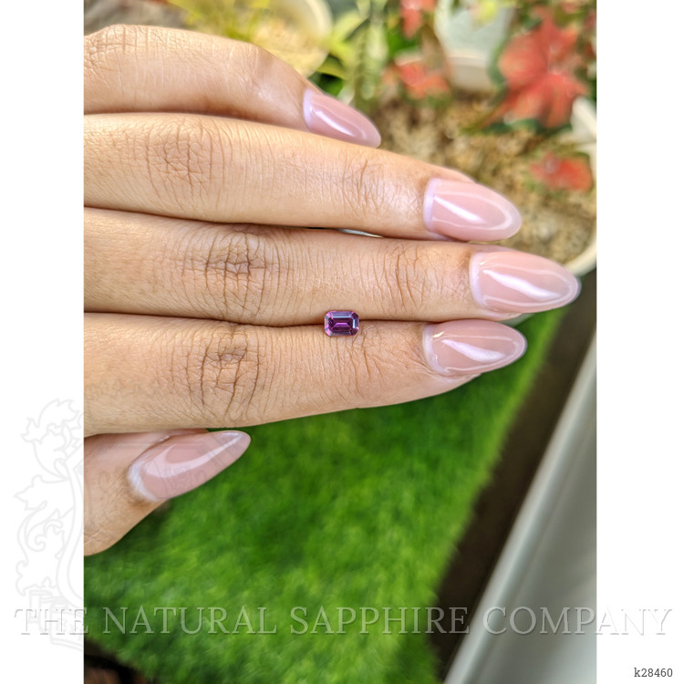 0.51 Ct. Purplish Pink Rhodolite Garnet from Ceylon (Sri Lanka)
