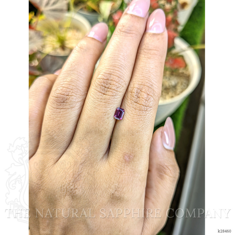 0.51 Ct. Purplish Pink Rhodolite Garnet from Ceylon (Sri Lanka)