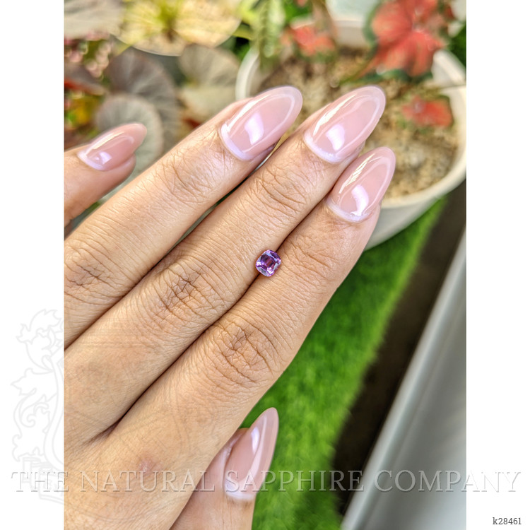 0.51 Ct. Pinkish Purple Rhodolite Garnet from Ceylon (Sri Lanka)