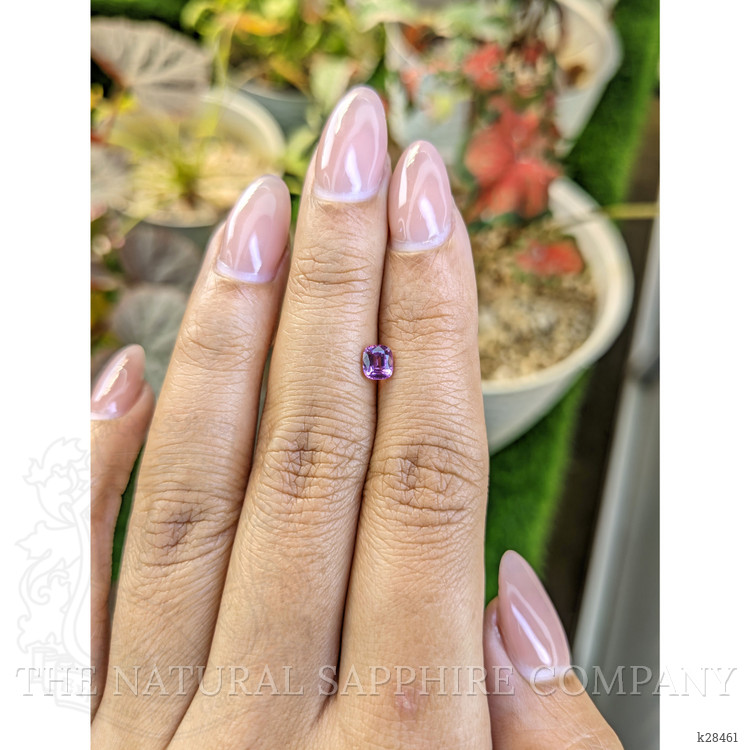 0.51 Ct. Pinkish Purple Rhodolite Garnet from Ceylon (Sri Lanka)