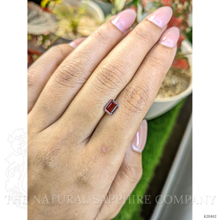 0.89 Ct. Purplish Red Rhodolite Garnet from Ceylon (Sri Lanka)