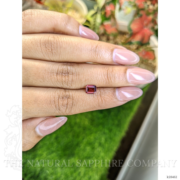 0.89 Ct. Purplish Red Rhodolite Garnet from Ceylon (Sri Lanka)