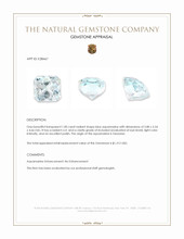 1.00 Ct. Blue Aquamarine from Tanzania Appraisal