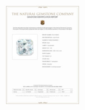 1.00 Ct. Blue Aquamarine from Tanzania Scan Report
