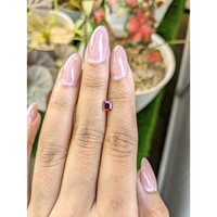 0.52 Ct. Red Rhodolite Garnet from Ceylon (Sri Lanka) Life Style