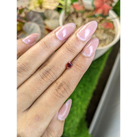 0.52 Ct. Red Rhodolite Garnet from Ceylon (Sri Lanka) Life Style