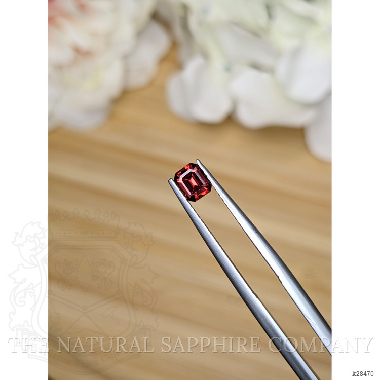 0.52 Ct. Red Rhodolite Garnet from Ceylon (Sri Lanka)