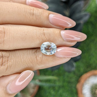 2.31 Ct. Greenish Blue Aquamarine from Tanzania Life Style