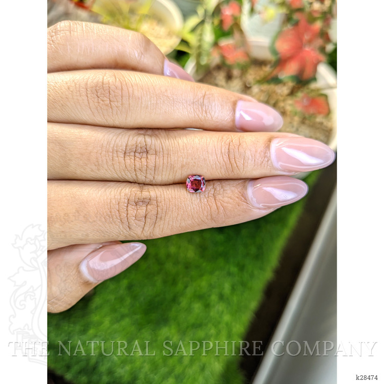 0.69 Ct. Purplish Pink Rhodolite Garnet from Ceylon (Sri Lanka)