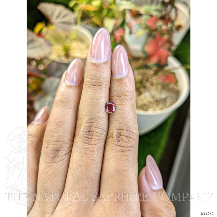 0.69 Ct. Purplish Pink Rhodolite Garnet from Ceylon (Sri Lanka)