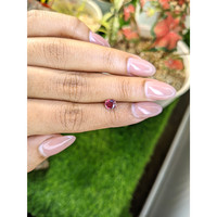 0.67 Ct. Purplish Pink Rhodolite Garnet from Ceylon (Sri Lanka) Life Style