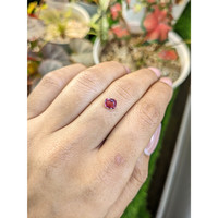 0.67 Ct. Purplish Pink Rhodolite Garnet from Ceylon (Sri Lanka) Life Style