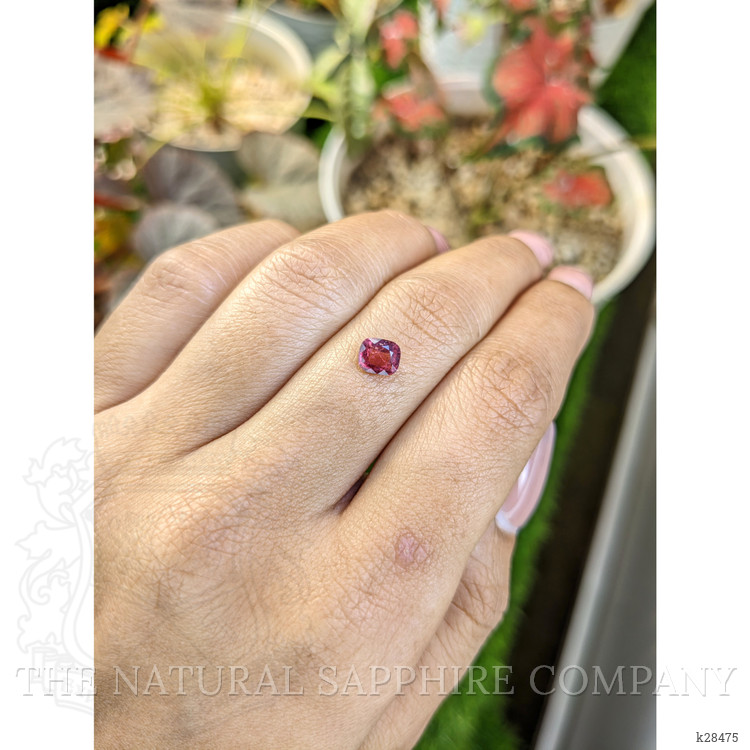 0.67 Ct. Purplish Pink Rhodolite Garnet from Ceylon (Sri Lanka)