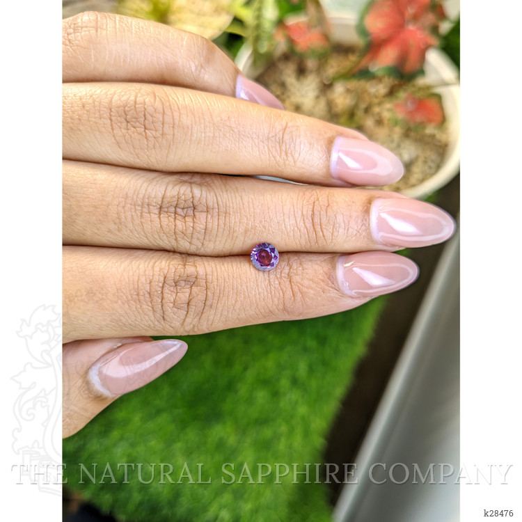 0.60 Ct. Pinkish Purple Rhodolite Garnet from Ceylon (Sri Lanka)