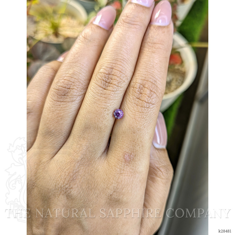 0.49 Ct. Purplish Pink Rhodolite Garnet from Ceylon (Sri Lanka)