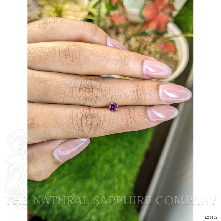 0.46 Ct. Purplish Pink Rhodolite Garnet from Ceylon (Sri Lanka)