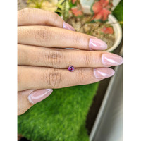 0.46 Ct. Purplish Pink Rhodolite Garnet from Ceylon (Sri Lanka) Life Style